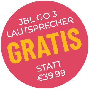 Jetzt JBL GO 3 Lautsprecher gratis statt €39,99