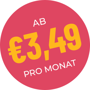 Ab 3,49 Euro pro Monat